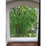 Wzmocniona siatka drutem ochronna na okno dla kota bez wiercenia