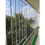 Siatka wzmocniona dla kota na balkon z montażem