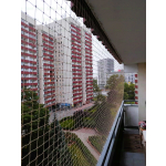 Wzmocniona siatka ochronna dla kota montaż