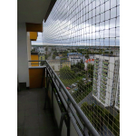 Siatka wzmocniona dla kotów na balkon montaż Warszawa