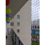 Siatka wzmocniona dla kota na balkon z montażem Warszawa