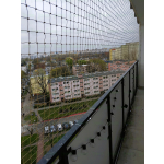 Wzmocniona siatka dla kota na balkon montaż Warszawa