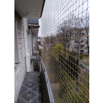 Wzmocniona siatka ochronna dla kota na balkon bezinwazyjny montaż Wołomin