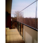 Siatka ochronna na balkon bez zadaszenia dla kota Warszawa