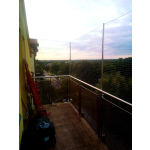 Siatka ochronna na taras dla kota bez wiercenia Warszawa